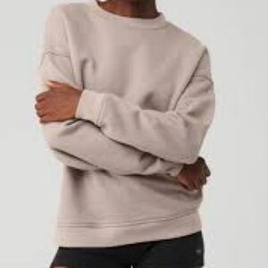 Alo yoga Renown Heavy weight crew in Gravel size XS